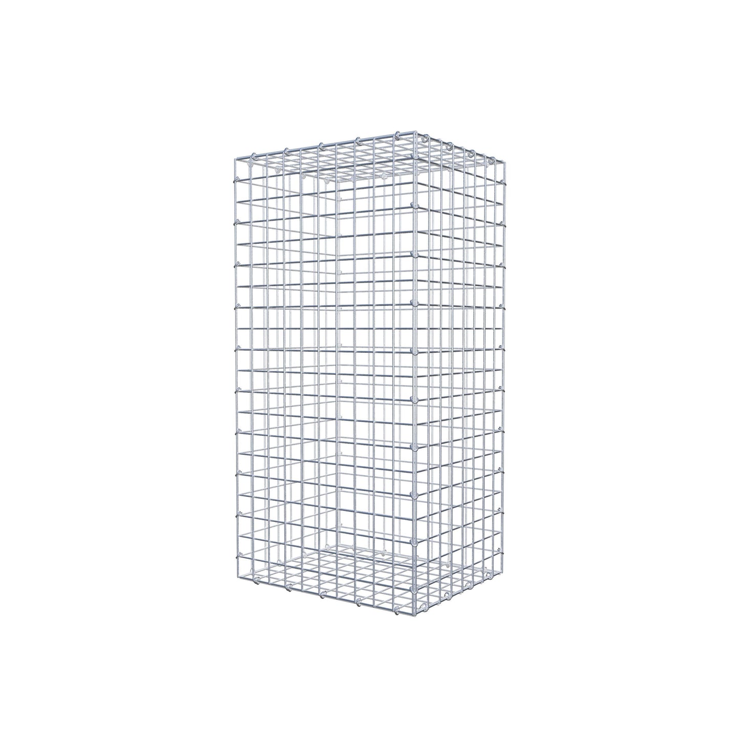Gabion 100 cm x 40 cm x 50 cm (L x H x D), mesh size 5 cm x 5 cm, C-ring