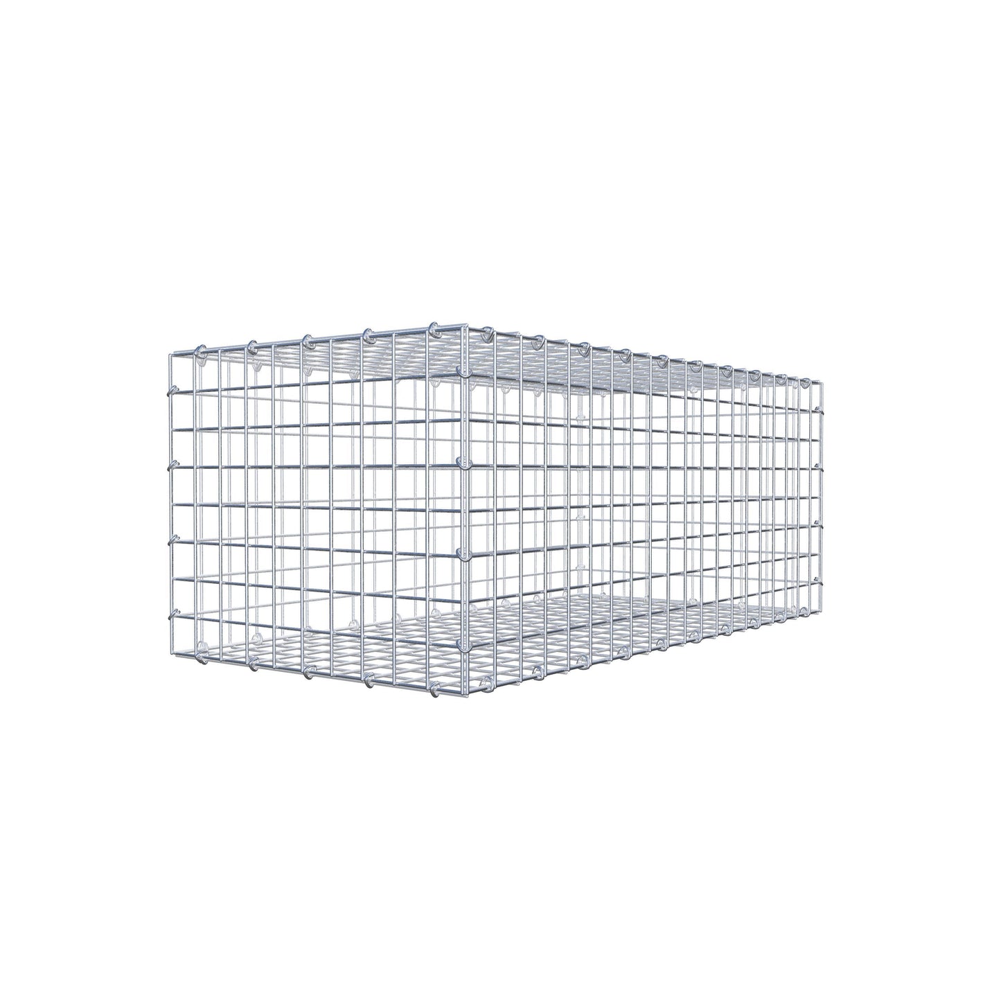 Gabion 100 cm x 40 cm x 50 cm (L x H x D), mesh size 5 cm x 5 cm, C-ring