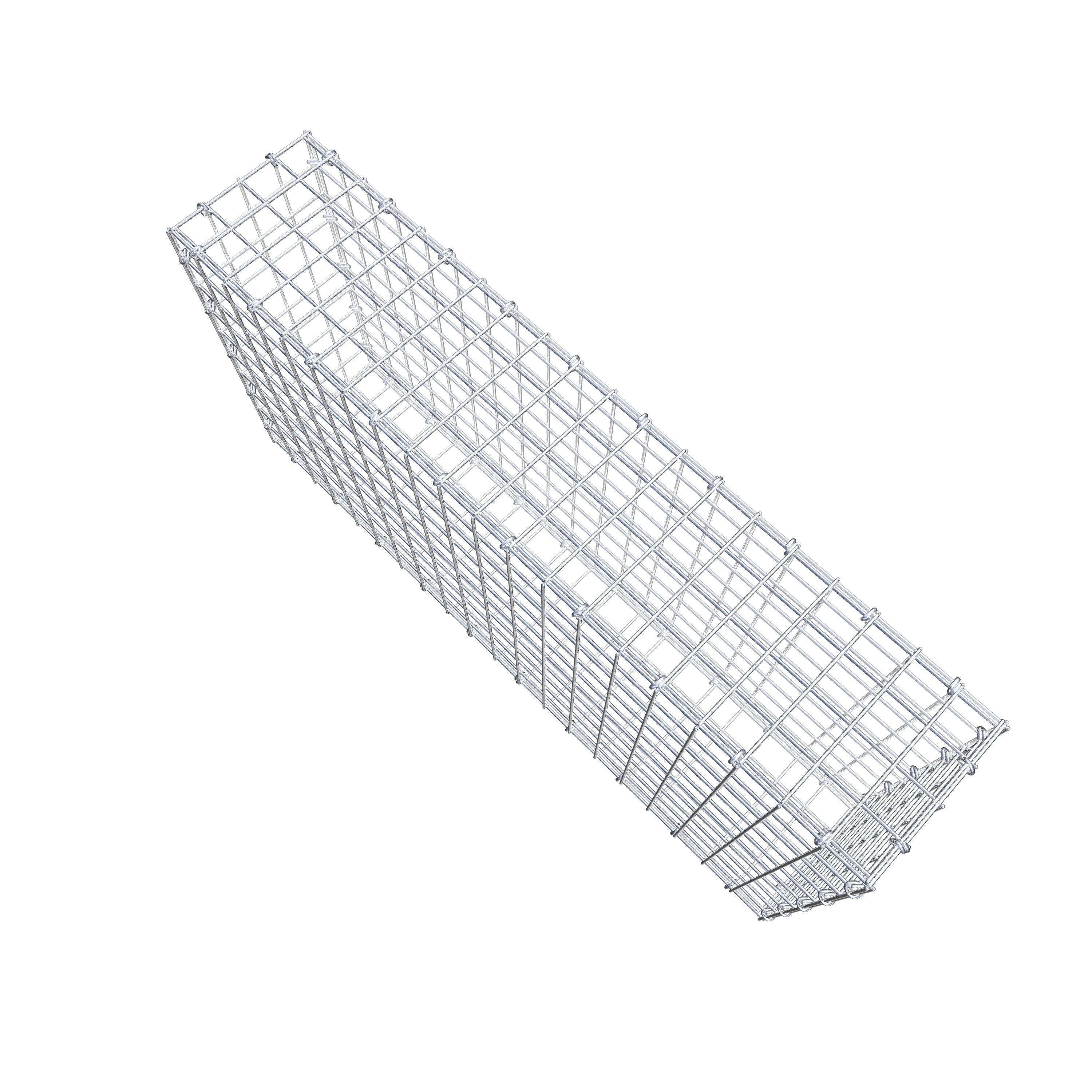 Gabion 100 cm x 50 cm x 20 cm (L x H x D), mesh size 5 cm x 5 cm, C-ring