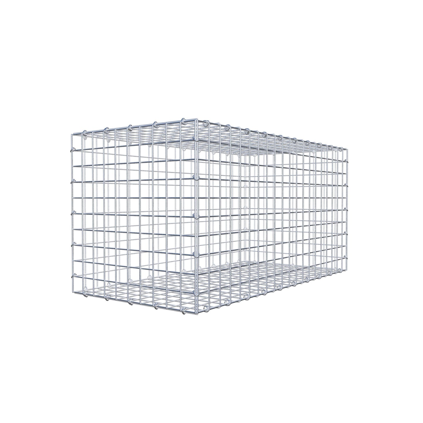 Gabion 100 cm x 50 cm x 50 cm (L x H x P), mailles 5 cm x 5 cm, anneau en C