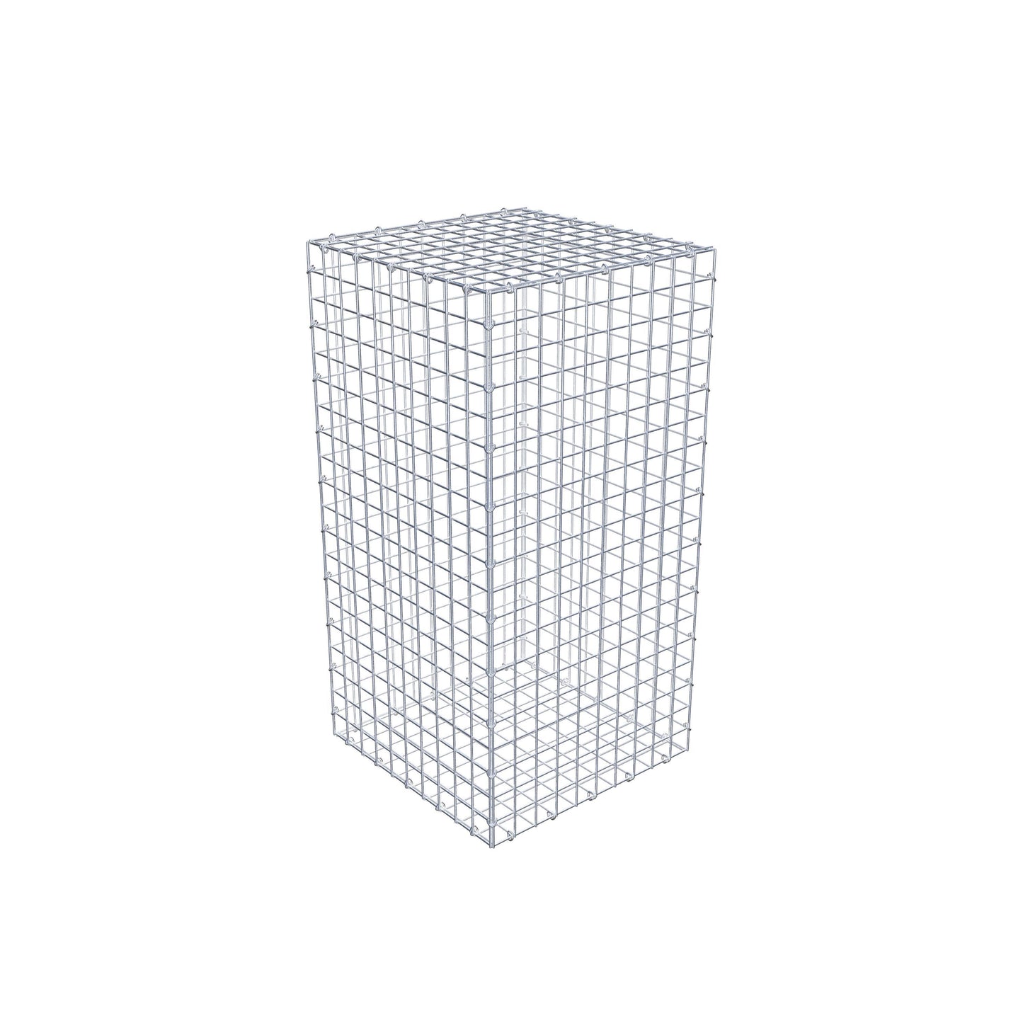 Gabion 100 cm x 50 cm x 50 cm (L x H x P), mailles 5 cm x 5 cm, anneau en C