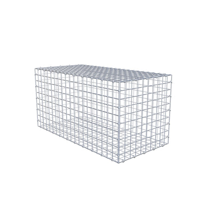 Gabion 100 cm x 50 cm x 50 cm (L x H x P), mailles 5 cm x 5 cm, anneau en C