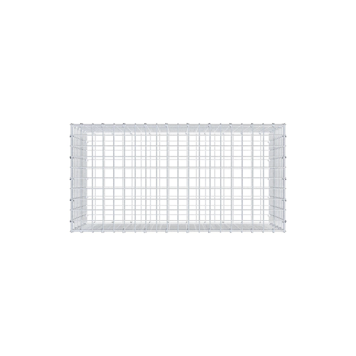 Gabion 100 cm x 50 cm x 50 cm (L x H x P), mailles 5 cm x 5 cm, anneau en C