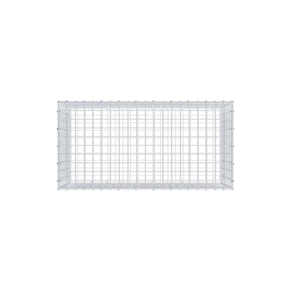 Gabion 100 cm x 50 cm x 50 cm (L x H x P), mailles 5 cm x 5 cm, anneau en C
