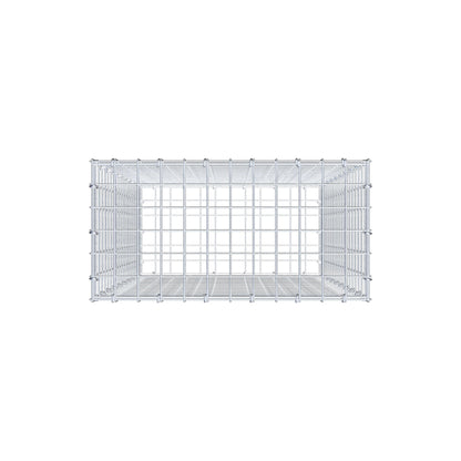 Gabion 100 cm x 60 cm x 30 cm (L x H x P), mailles 5 cm x 5 cm, anneau en C