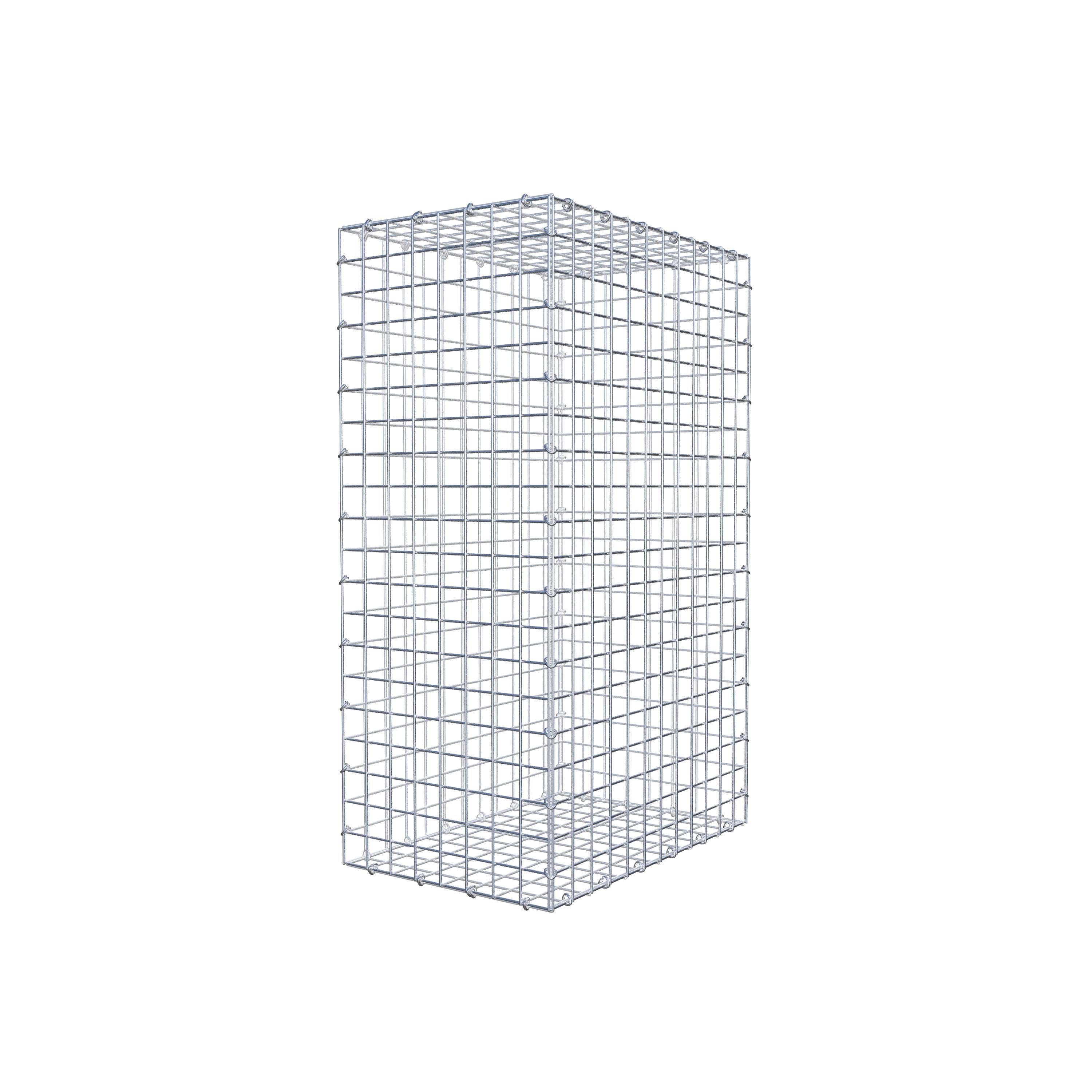 Gabion 100 cm x 60 cm x 40 cm (L x H x D), mesh size 5 cm x 5 cm, C-ring