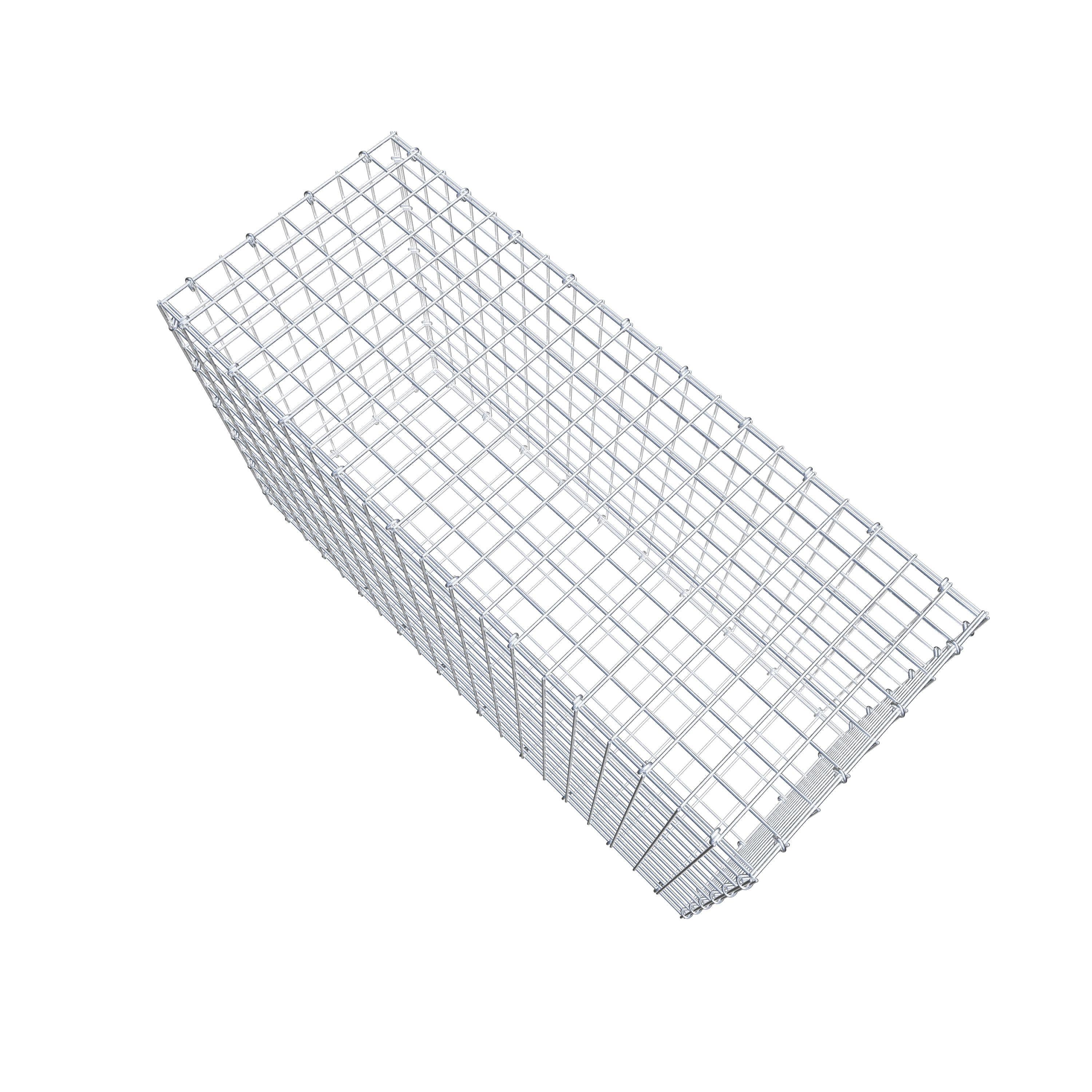 Gabion 100 cm x 60 cm x 40 cm (L x H x D), mesh size 5 cm x 5 cm, C-ring