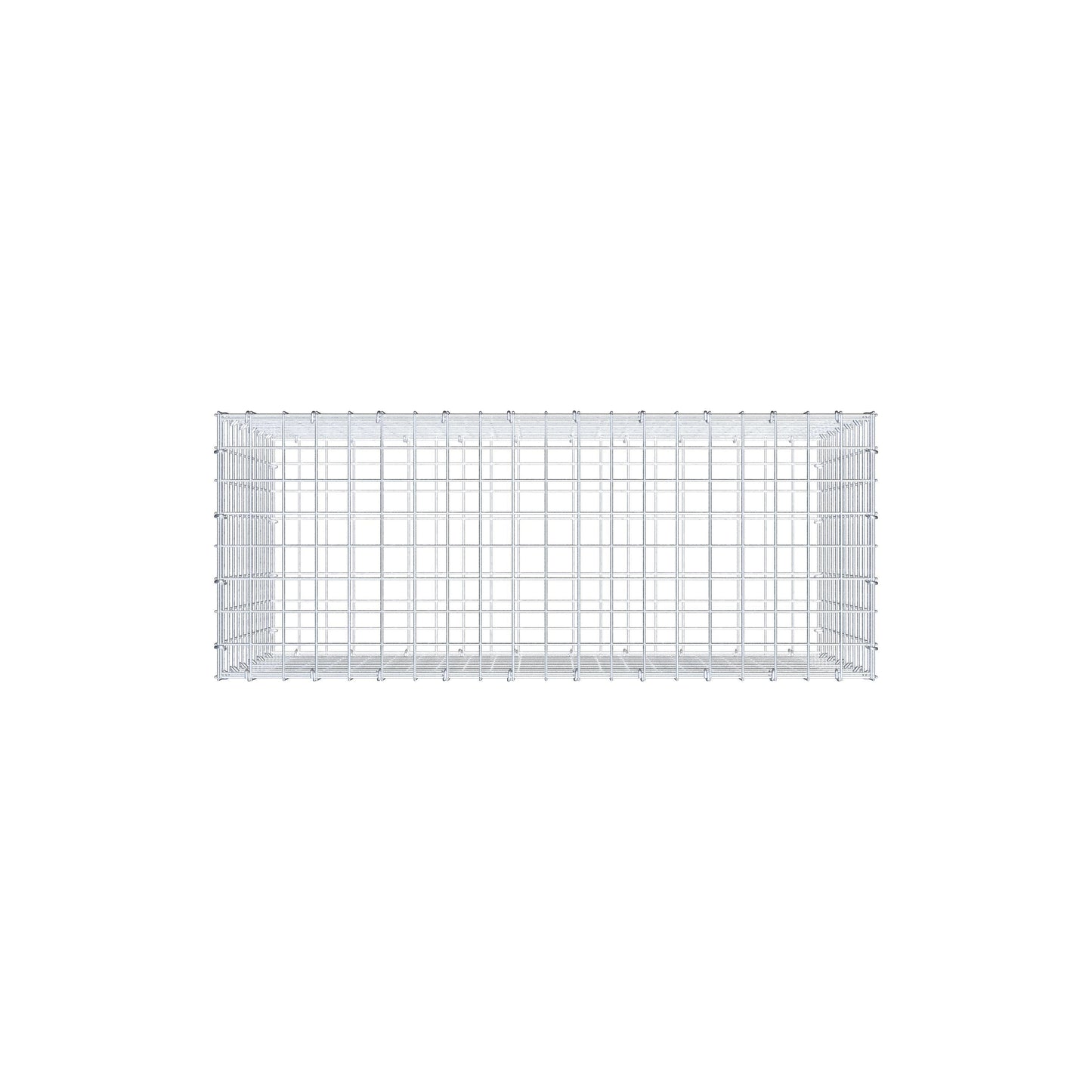 Gabione 100 cm x 60 cm x 40 cm (L x H x T), Maschenweite 5 cm x 5 cm, C-Ring
