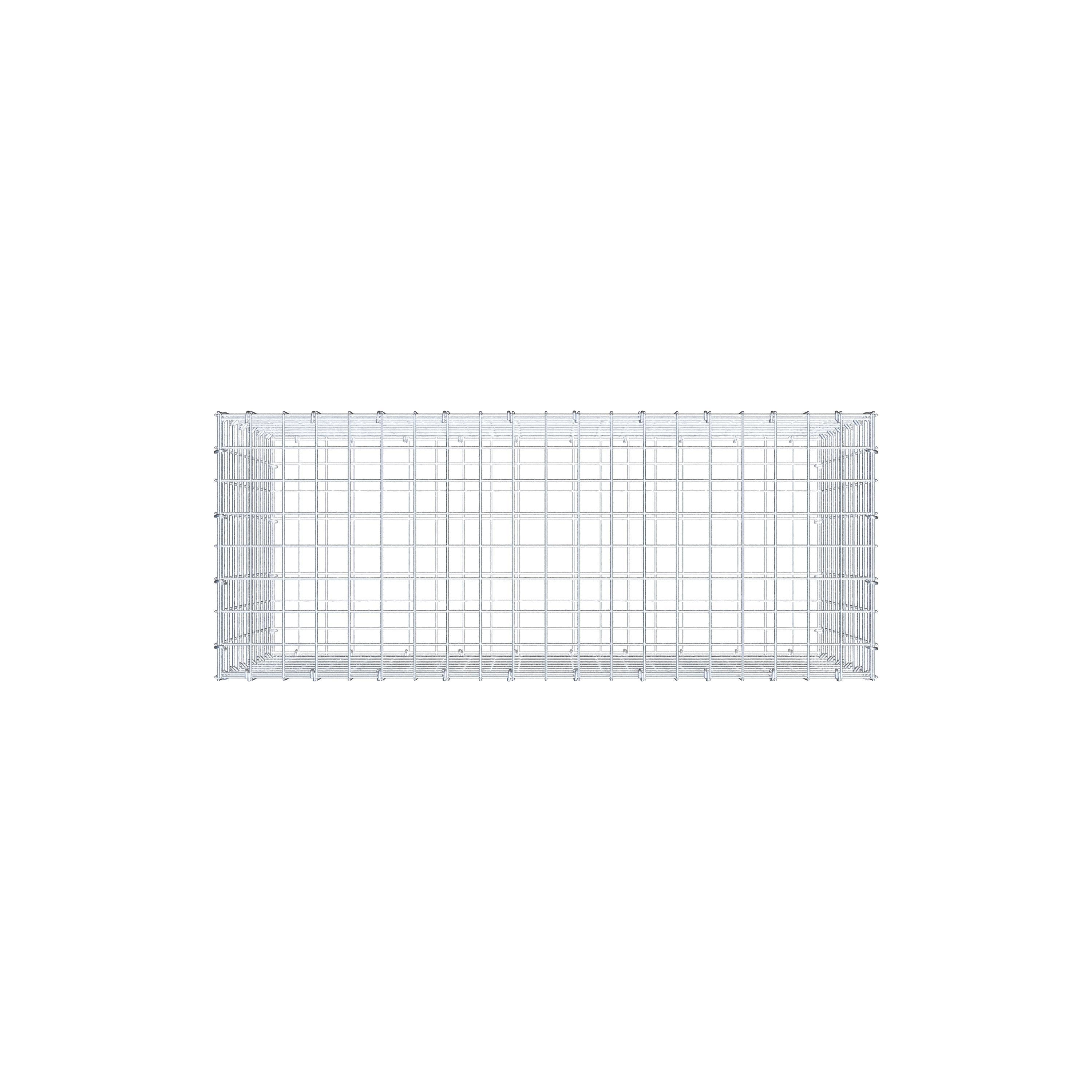 Gabione 100 cm x 60 cm x 40 cm (L x H x T), Maschenweite 5 cm x 5 cm, C-Ring