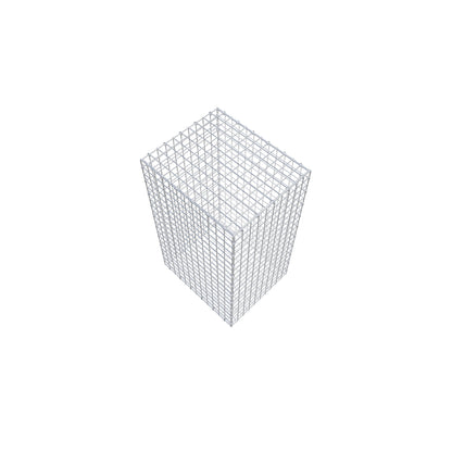 Gabbione 100 cm x 60 cm x 50 cm (L x H x P), maglia 5 cm x 5 cm, anello a C