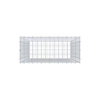 Gabion 100 cm x 70 cm x 30 cm (L x H x D), maskstorlek 5 cm x 5 cm, C-ring