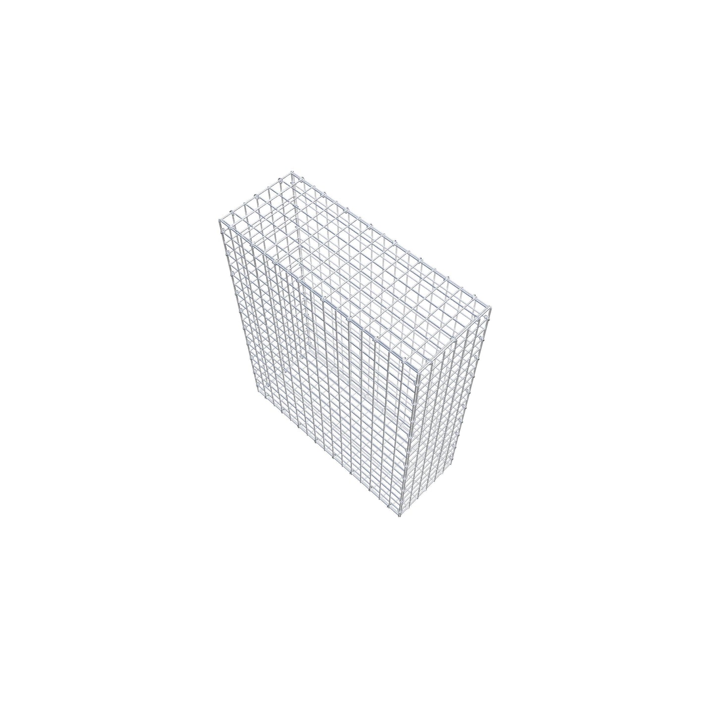 Gabion 100 cm x 80 cm x 30 cm (L x H x P), mailles 5 cm x 5 cm, anneau en C