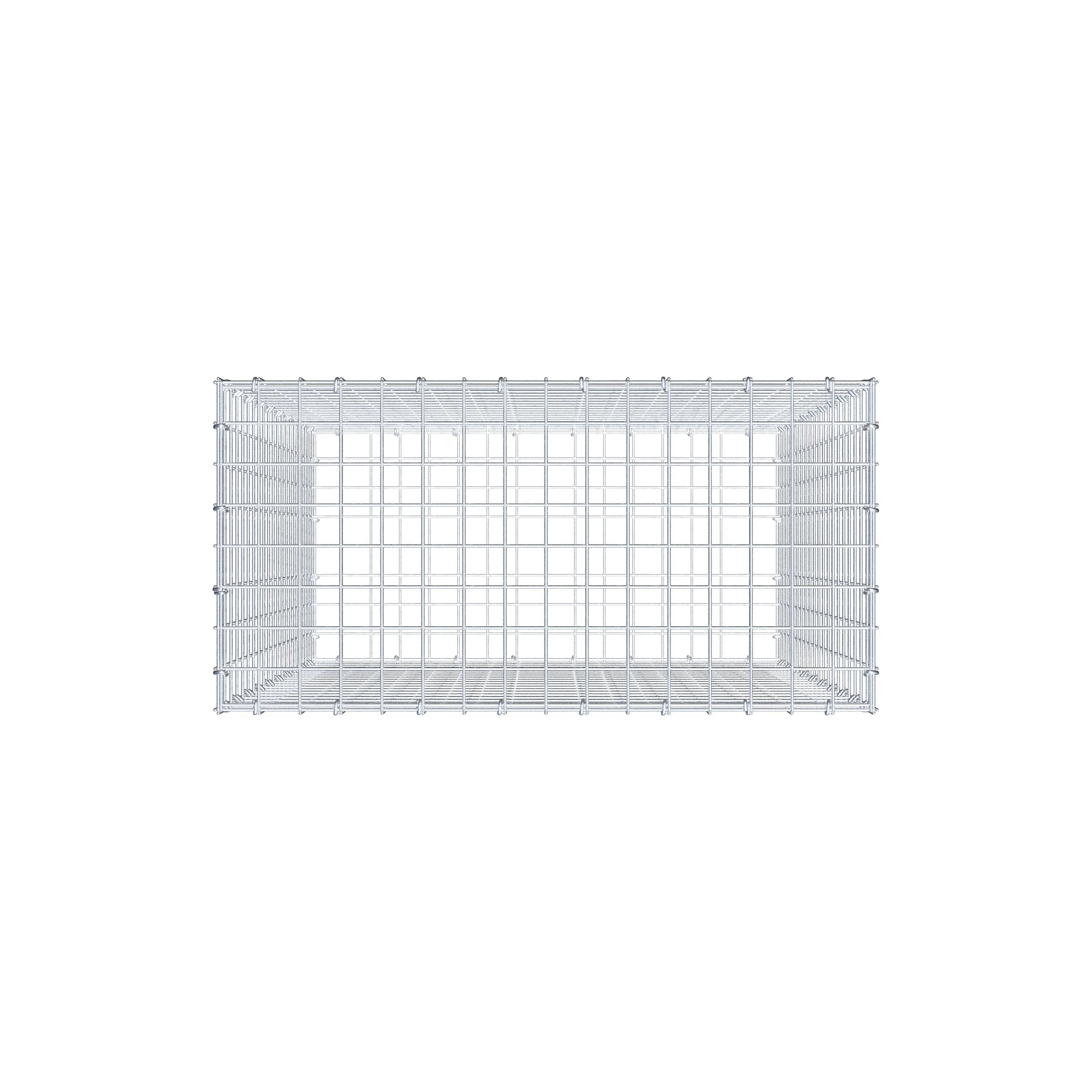 Gabion 100 cm x 80 cm x 40 cm (L x H x D), mesh size 5 cm x 5 cm, C-ring