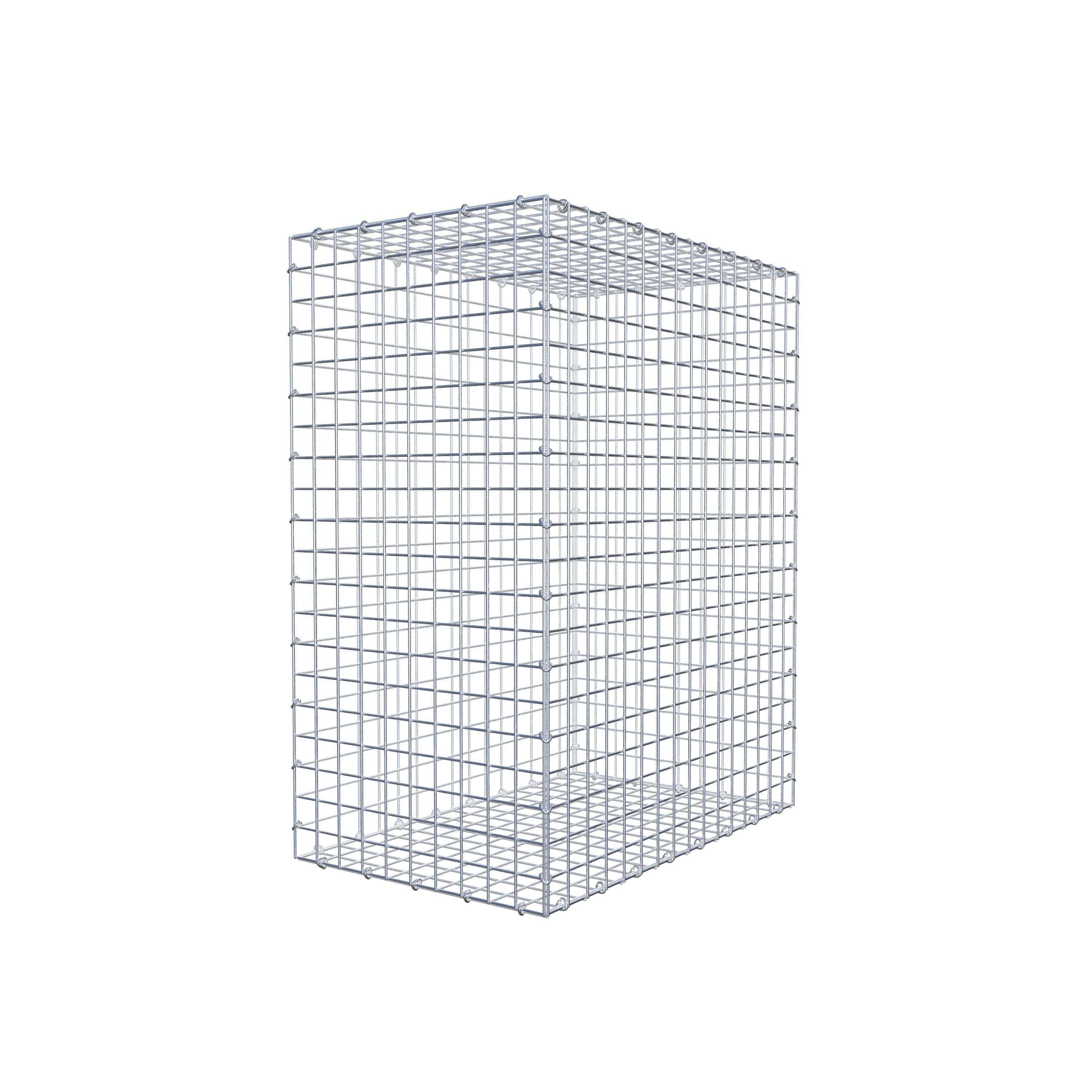 Gabion 100 cm x 80 cm x 50 cm (L x H x D), mesh size 5 cm x 5 cm, C-ring