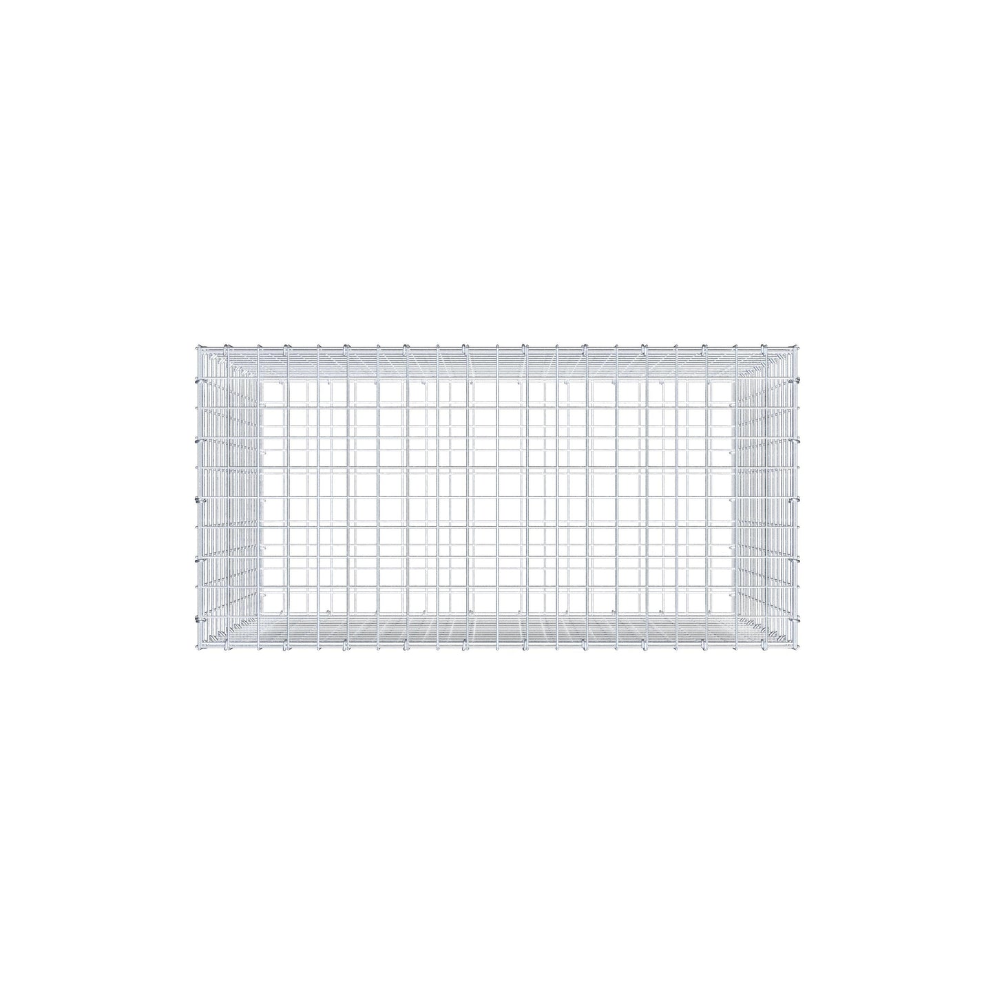 Gabion 100 cm x 80 cm x 50 cm (L x H x D), mesh size 5 cm x 5 cm, C-ring