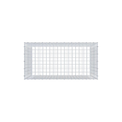 Gabion 100 cm x 80 cm x 50 cm (L x H x D), mesh size 5 cm x 5 cm, C-ring