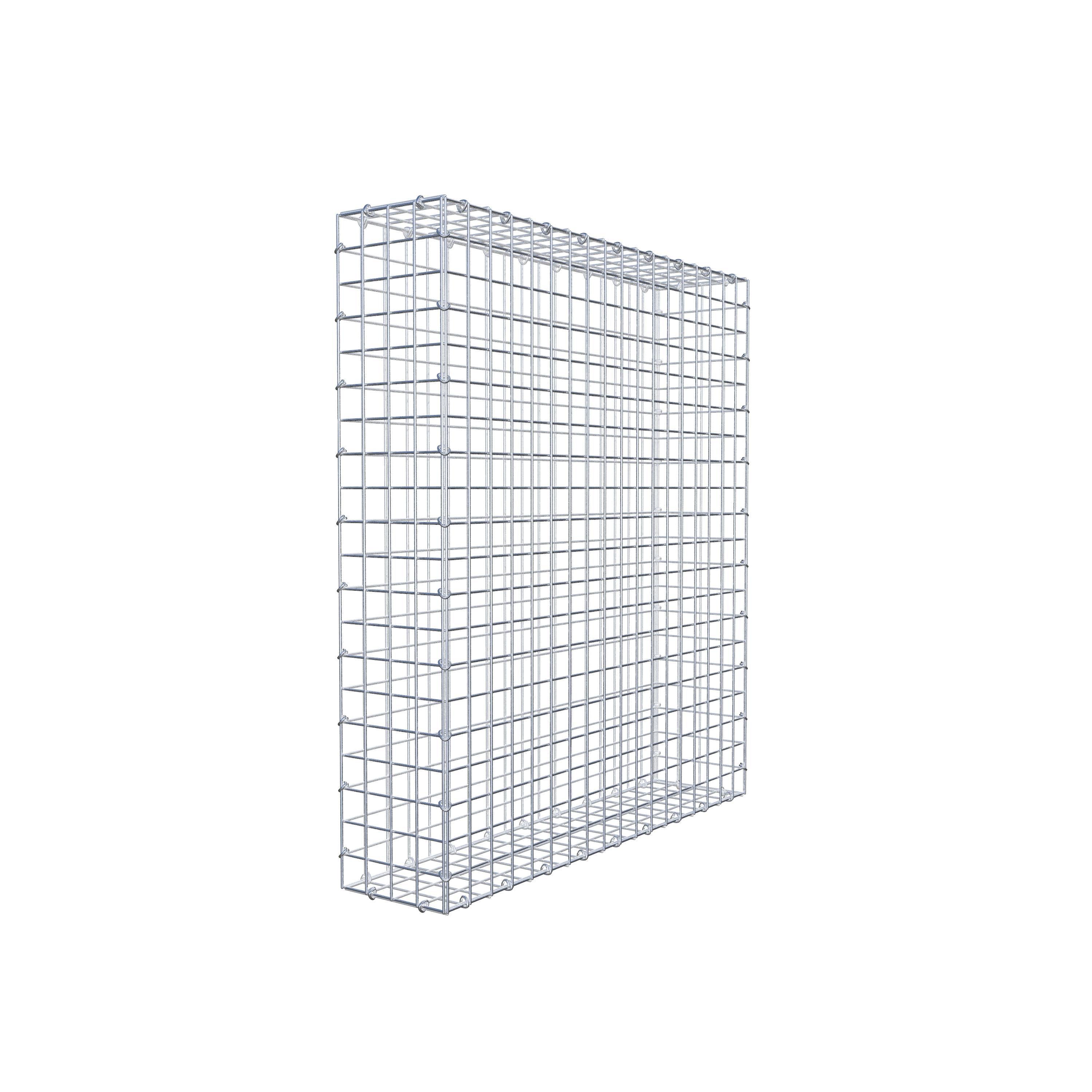 Gabion 100 cm x 90 cm x 20 cm (L x H x D), mesh size 5 cm x 5 cm, C-ring