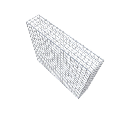 Gabion 100 cm x 90 cm x 20 cm (L x H x D), mesh size 5 cm x 5 cm, C-ring