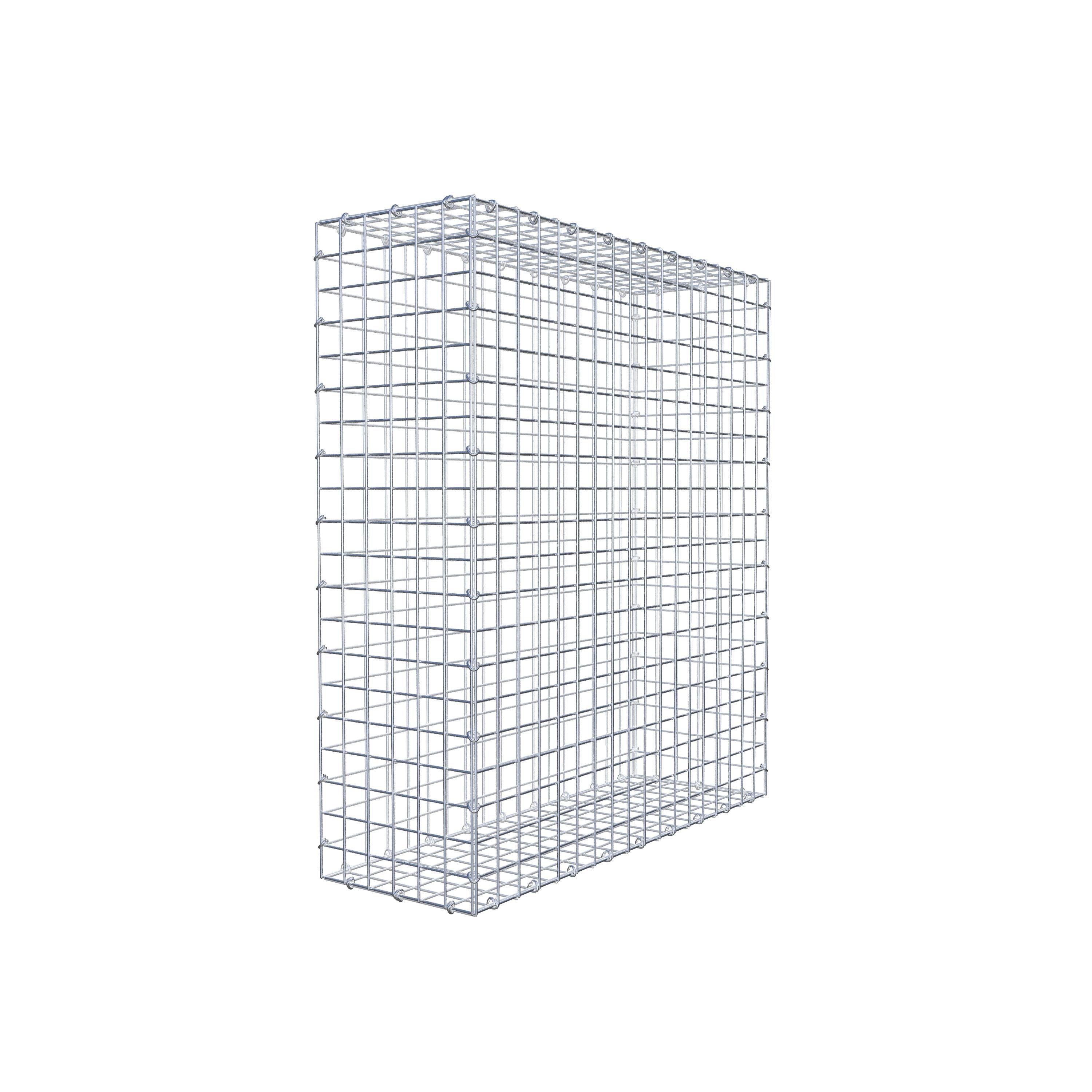 Gabion 100 cm x 90 cm x 30 cm (L x H x D), mesh size 5 cm x 5 cm, C-ring