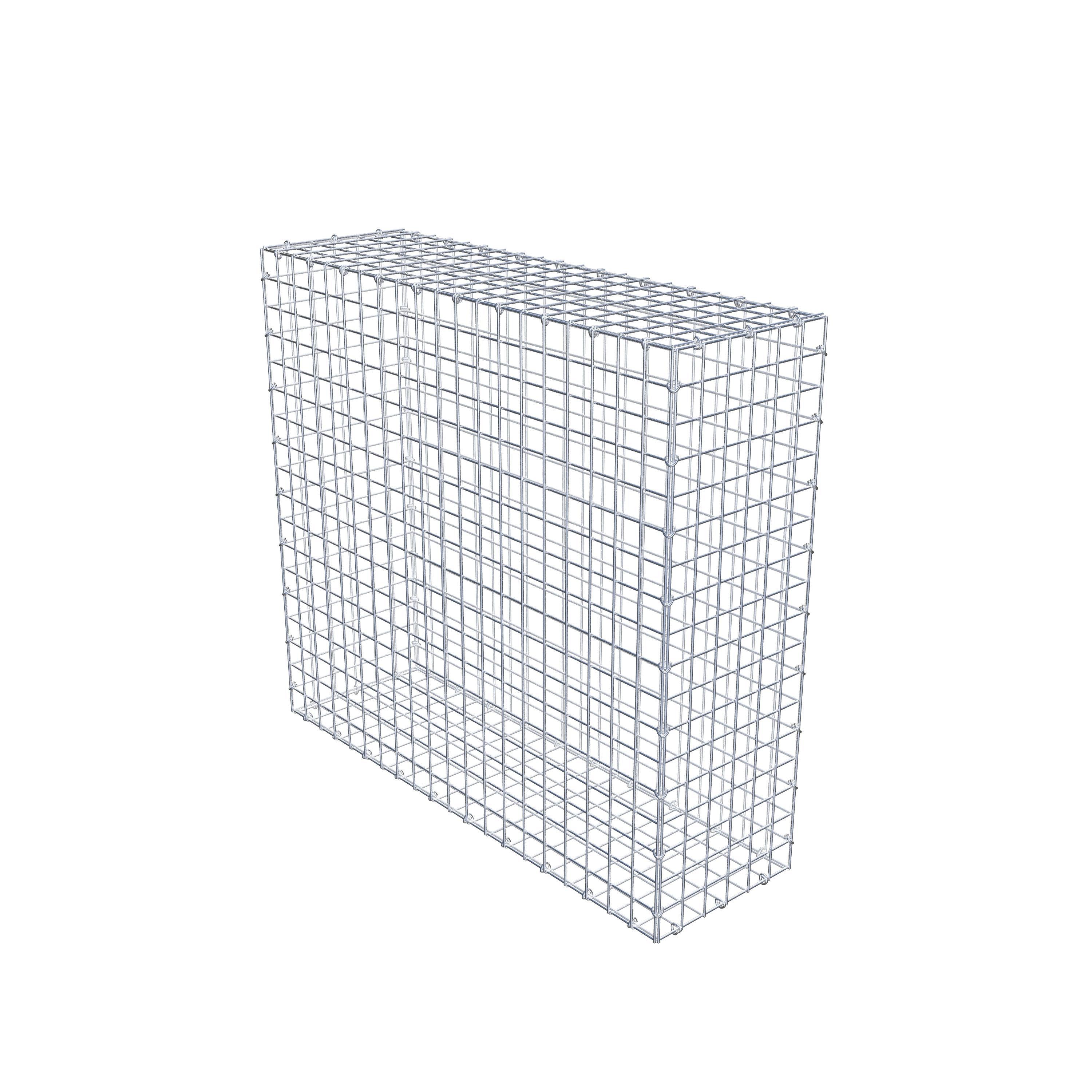 Gabion 100 cm x 90 cm x 30 cm (L x H x D), mesh size 5 cm x 5 cm, C-ring