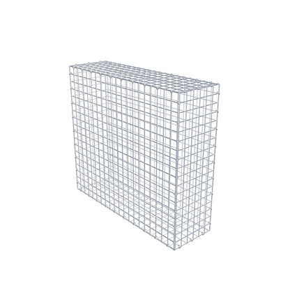 Gabion 100 cm x 90 cm x 30 cm (L x H x P), mailles 5 cm x 5 cm, anneau en C