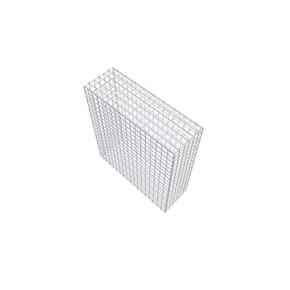 Gabion 100 cm x 90 cm x 30 cm (L x H x P), mailles 5 cm x 5 cm, anneau en C