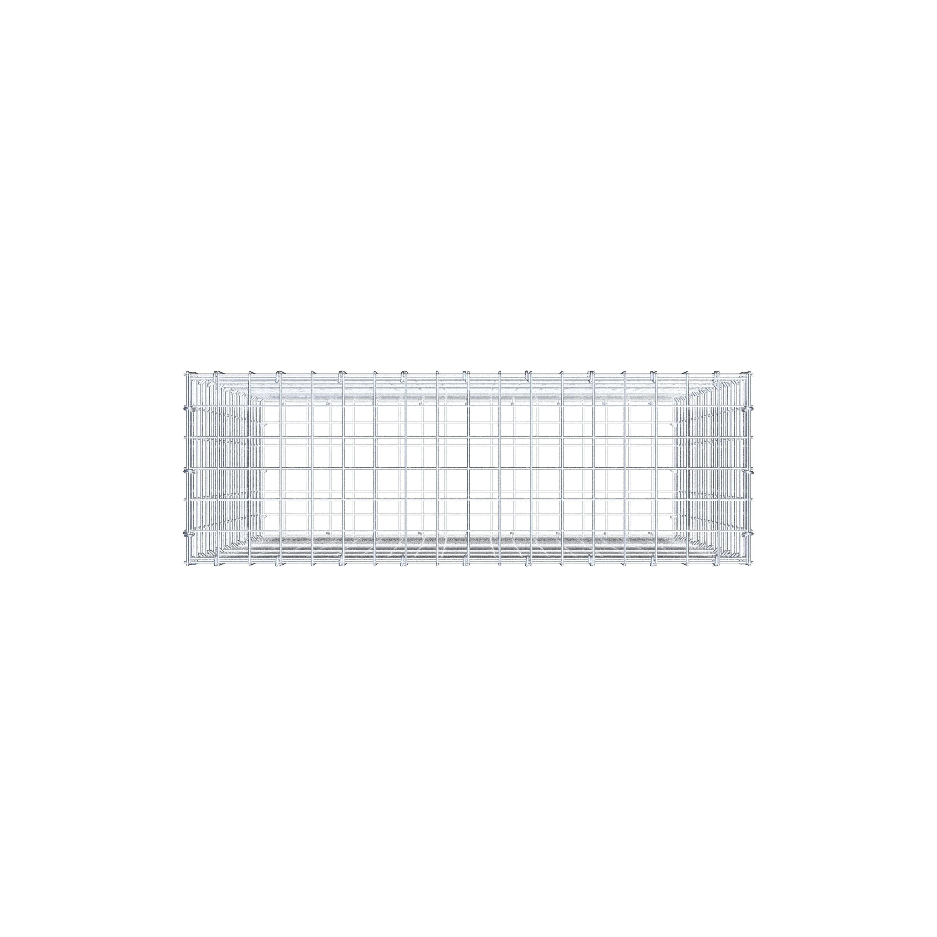 Gabione 100 cm x 90 cm x 30 cm (L x H x T), Maschenweite 5 cm x 5 cm, C-Ring