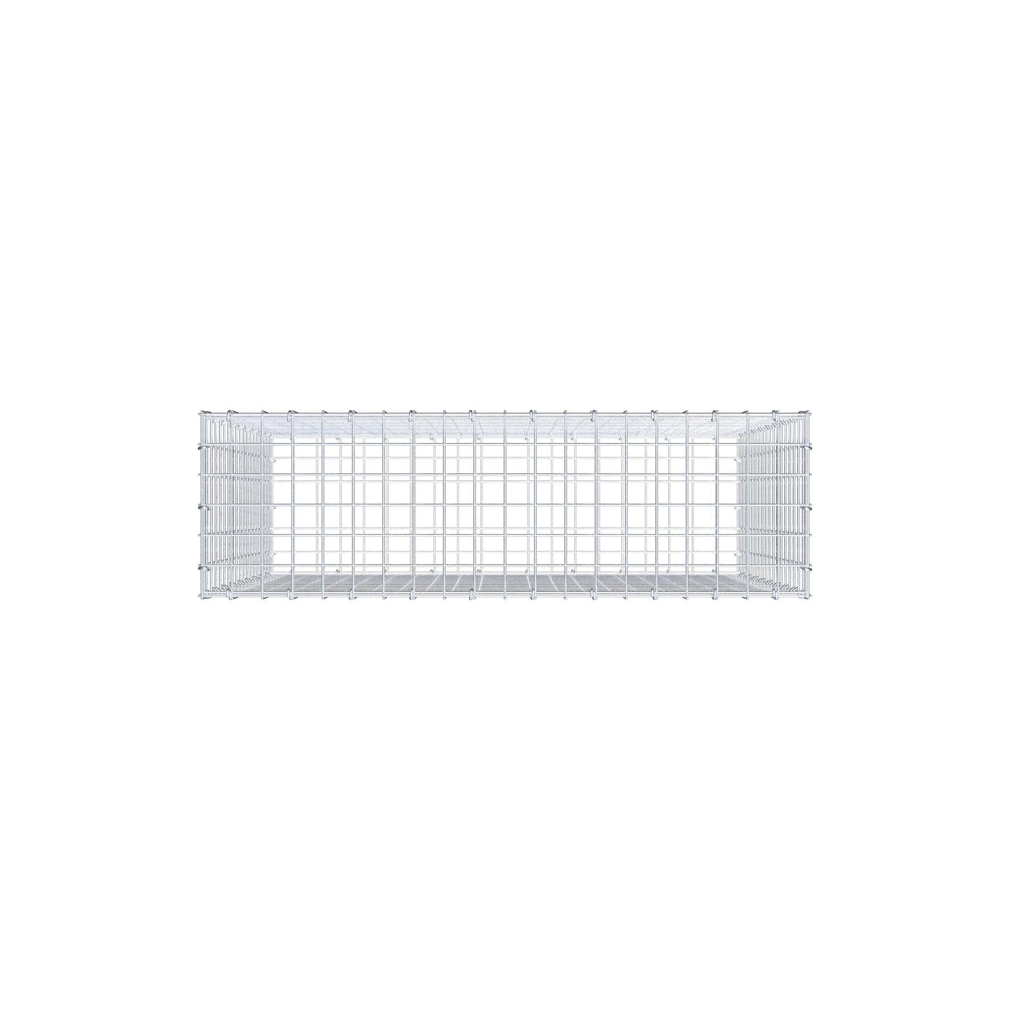 Gabion 100 cm x 90 cm x 30 cm (L x H x P), mailles 5 cm x 5 cm, anneau en C
