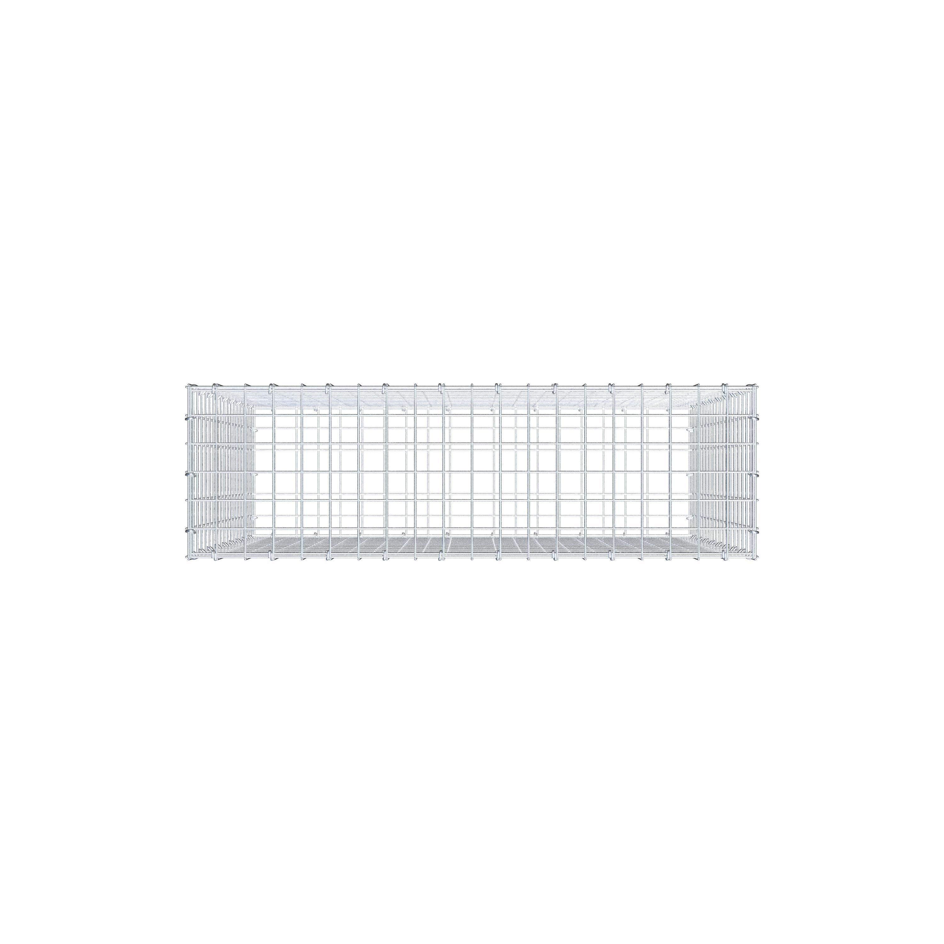 Gabion 100 cm x 90 cm x 30 cm (L x H x D), mesh size 5 cm x 5 cm, C-ring