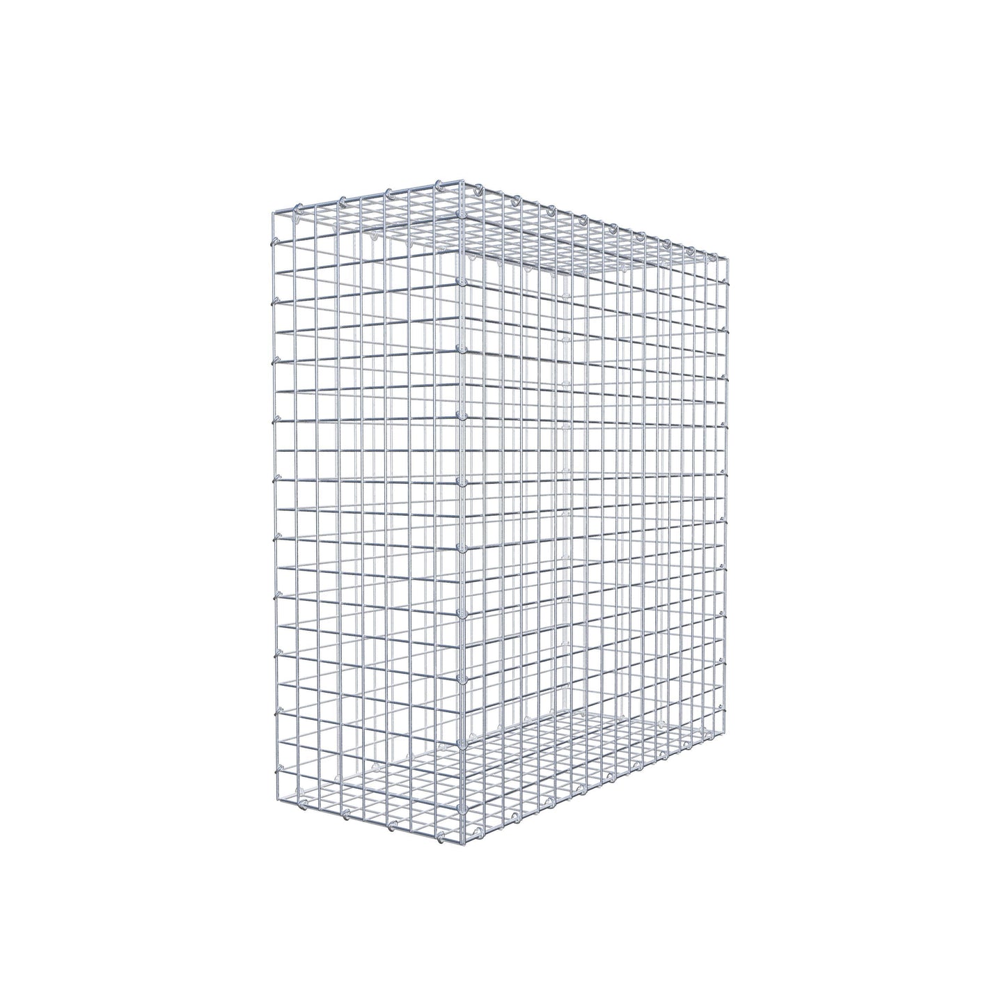 Gabion 100 cm x 90 cm x 40 cm (L x H x P), mailles 5 cm x 5 cm, anneau en C