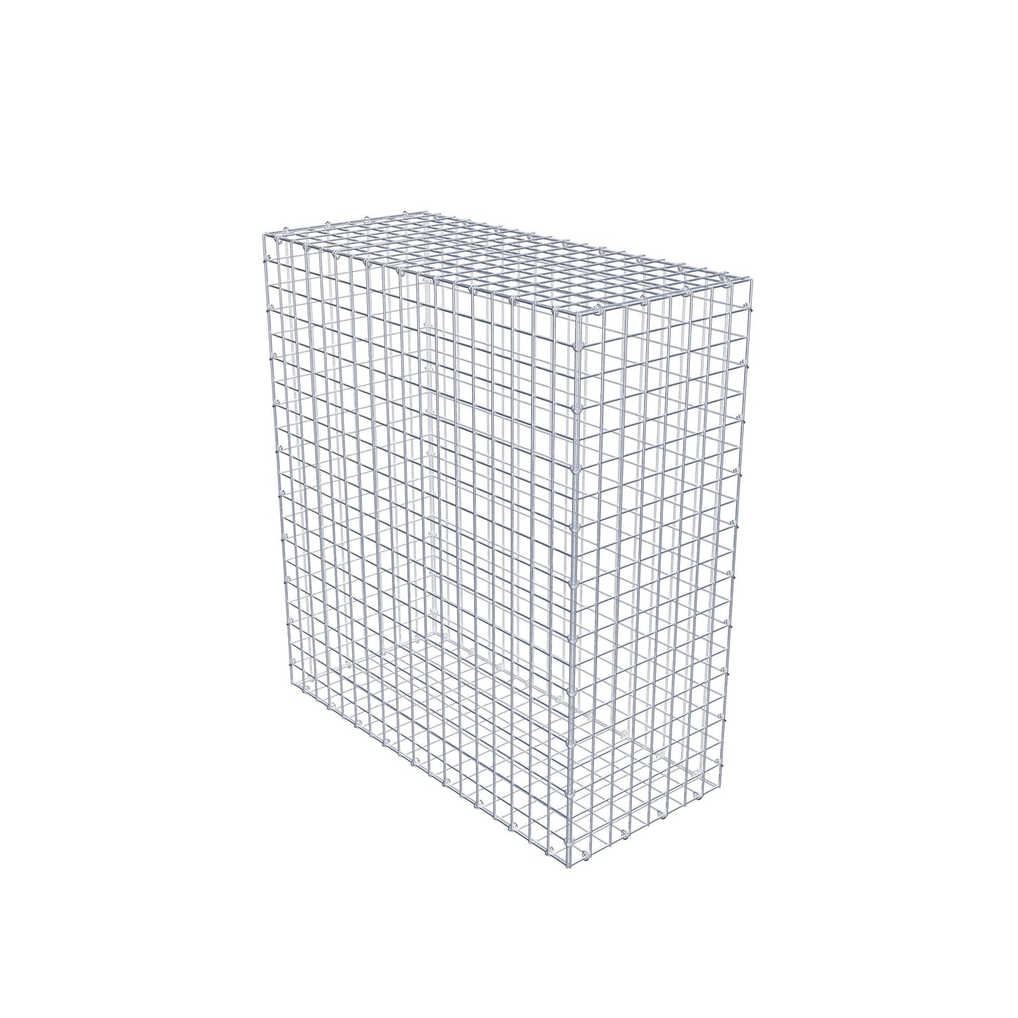 Gabion 100 cm x 90 cm x 40 cm (L x H x P), mailles 5 cm x 5 cm, anneau en C
