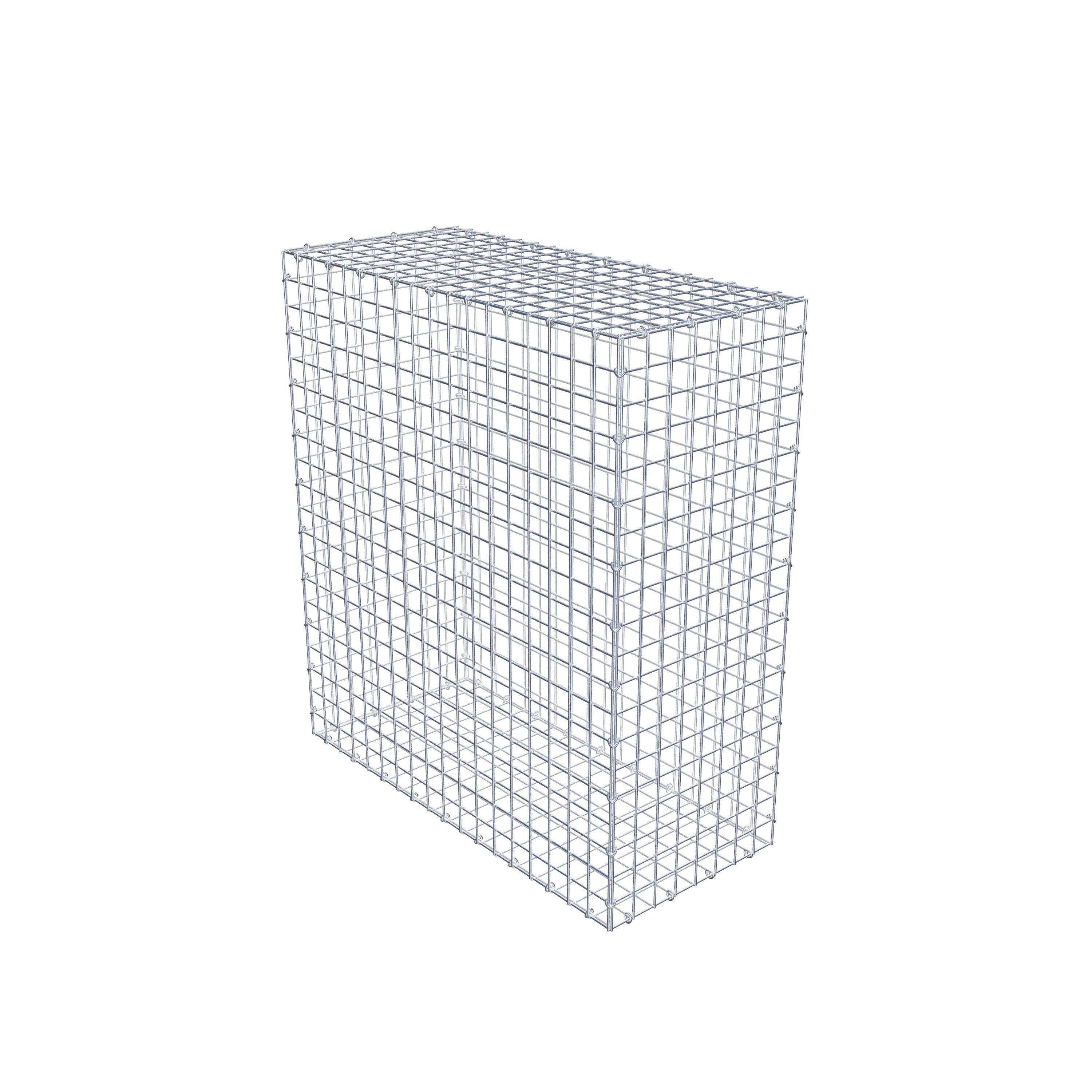 Gabion 100 cm x 90 cm x 40 cm (L x H x D), mesh size 5 cm x 5 cm, C-ring