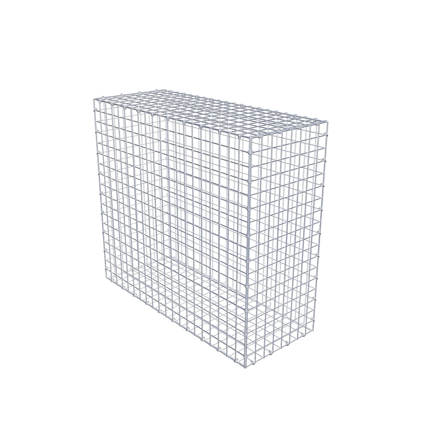 Gabion 100 cm x 90 cm x 40 cm (L x H x P), mailles 5 cm x 5 cm, anneau en C