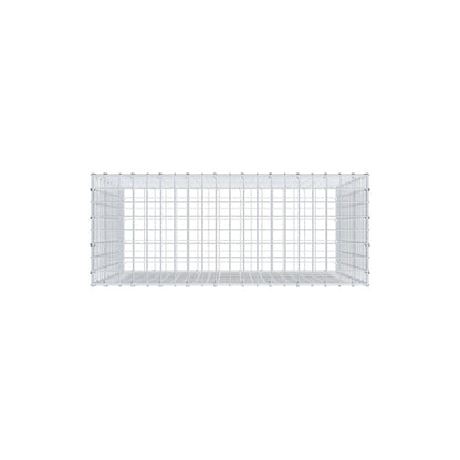 Gabion 100 cm x 90 cm x 40 cm (L x H x P), mailles 5 cm x 5 cm, anneau en C