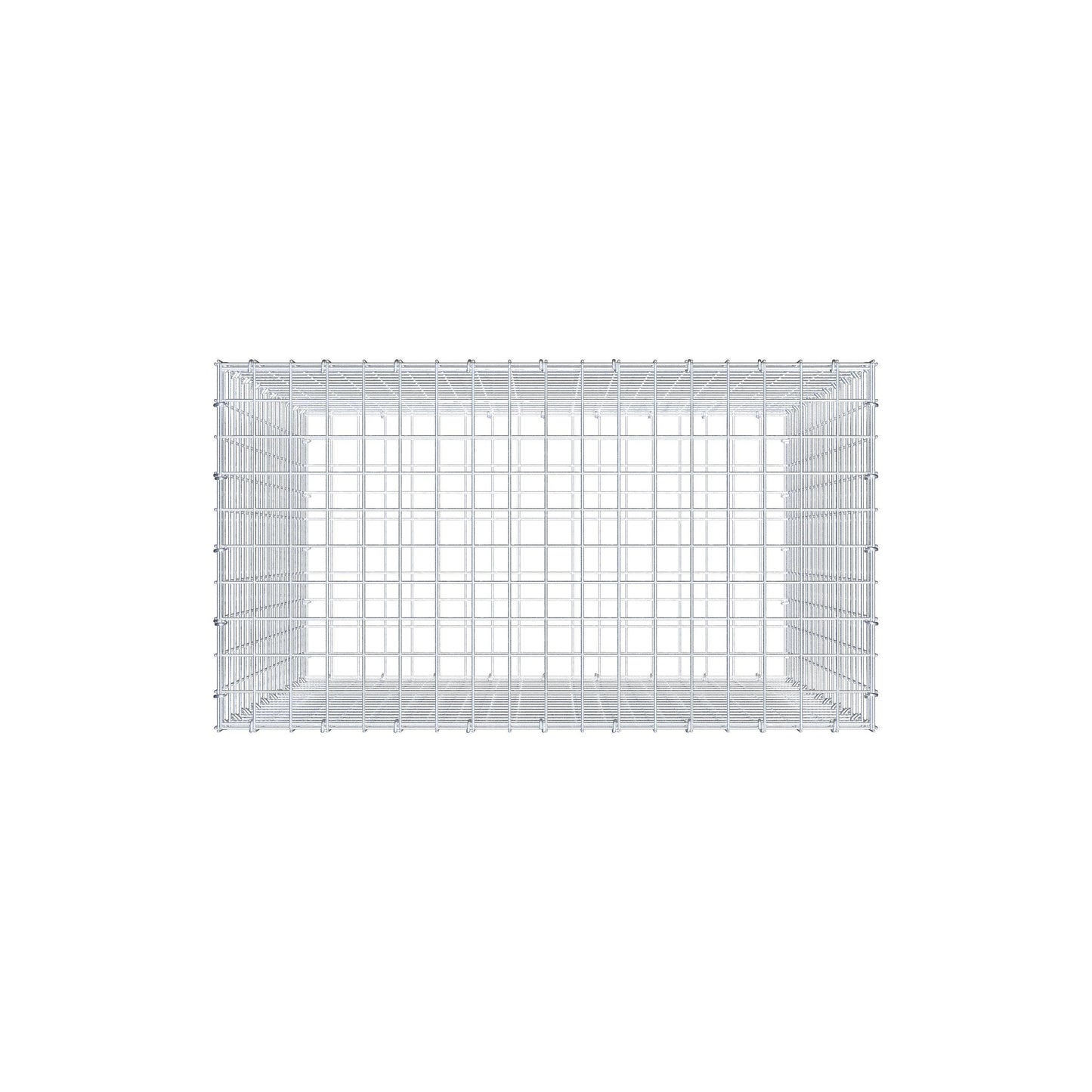 Schanskorf 100 cm x 90 cm x 50 cm (L x H x D), maaswijdte 5 cm x 5 cm, C-ring