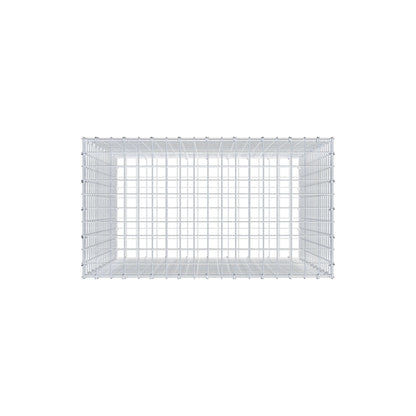Schanskorf 100 cm x 90 cm x 50 cm (L x H x D), maaswijdte 5 cm x 5 cm, C-ring