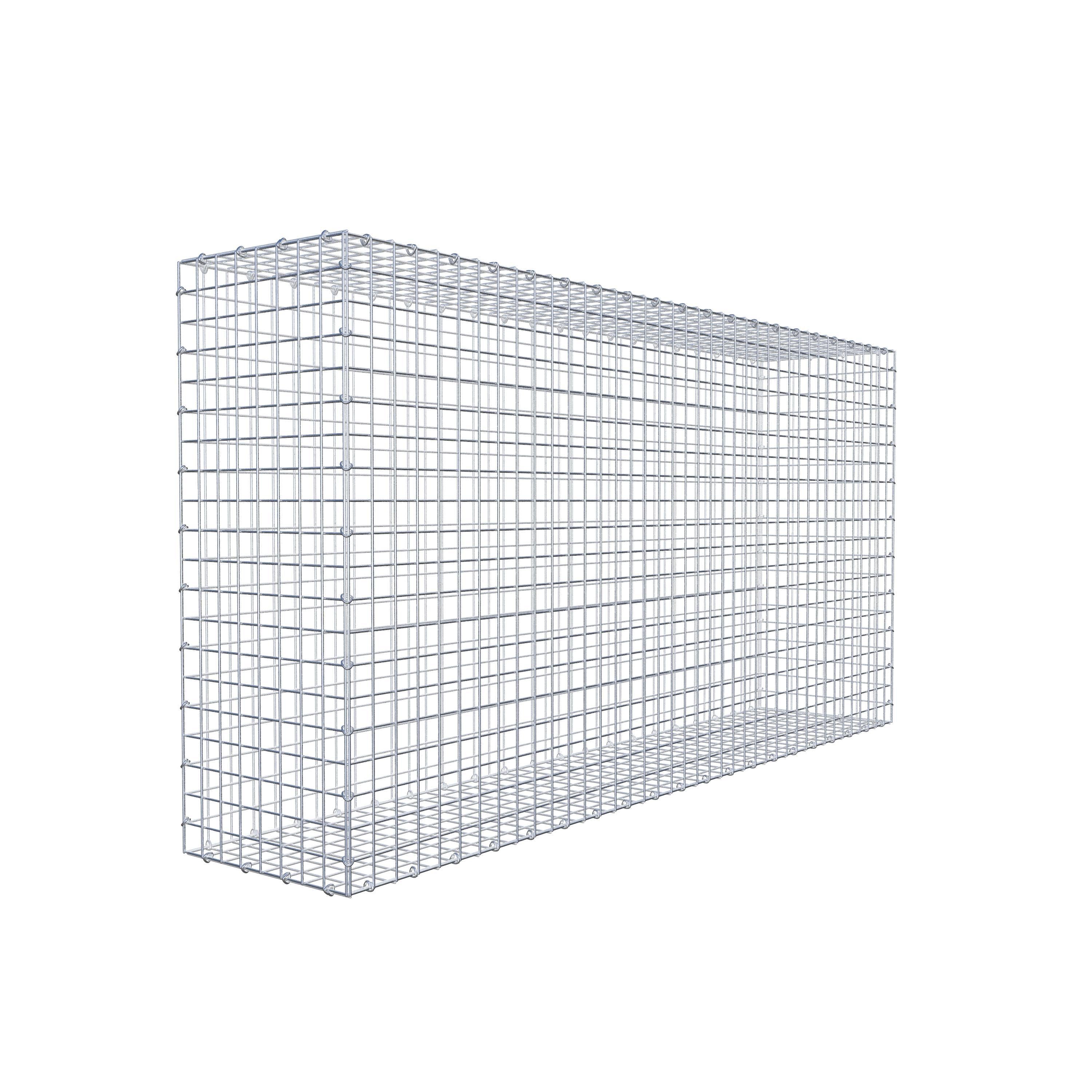 Gabion 200 cm x 100 cm x 40 cm (L x H x D), mesh size 5 cm x 5 cm, C-ring