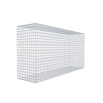 Gabion 200 cm x 100 cm x 50 cm (L x H x P), mailles 5 cm x 5 cm, anneau en C