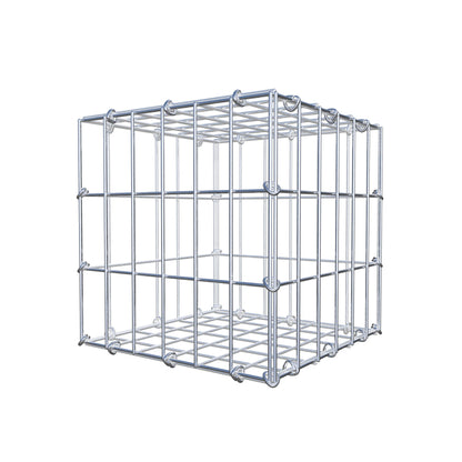 Gabion 30 cm x 30 cm x 30 cm (L x H x P), mailles 5 cm x 10 cm, anneau en C