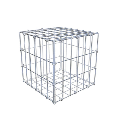 Gabion 30 cm x 30 cm x 30 cm (L x H x P), mailles 5 cm x 10 cm, anneau en C