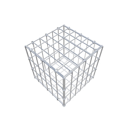 Gabion 30 cm x 30 cm x 30 cm (L x H x P), mailles 5 cm x 10 cm, anneau en C