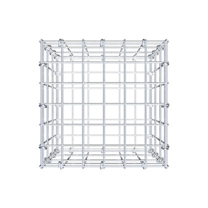 Gabion 30 cm x 30 cm x 30 cm (L x H x P), mailles 5 cm x 10 cm, anneau en C