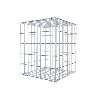 Gabion 50 cm x 40 cm x 40 cm (L x H x P), mailles 5 cm x 10 cm, anneau en C
