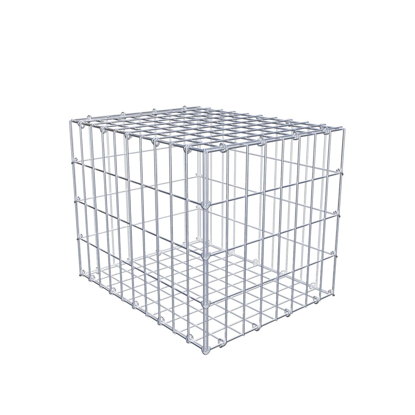 Gabion 50 cm x 40 cm x 40 cm (L x H x P), mailles 5 cm x 10 cm, anneau en C