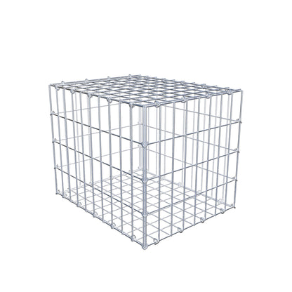 Gabion 50 cm x 40 cm x 40 cm (L x H x P), mailles 5 cm x 10 cm, anneau en C
