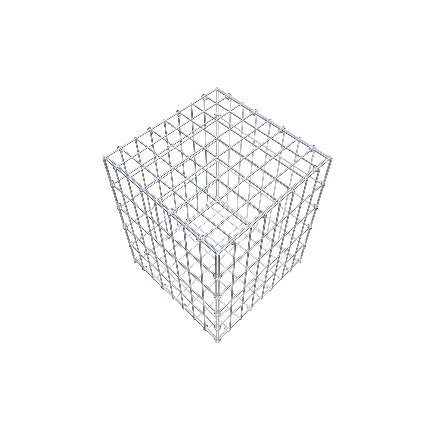 Gabion 50 cm x 40 cm x 40 cm (L x H x P), mailles 5 cm x 10 cm, anneau en C