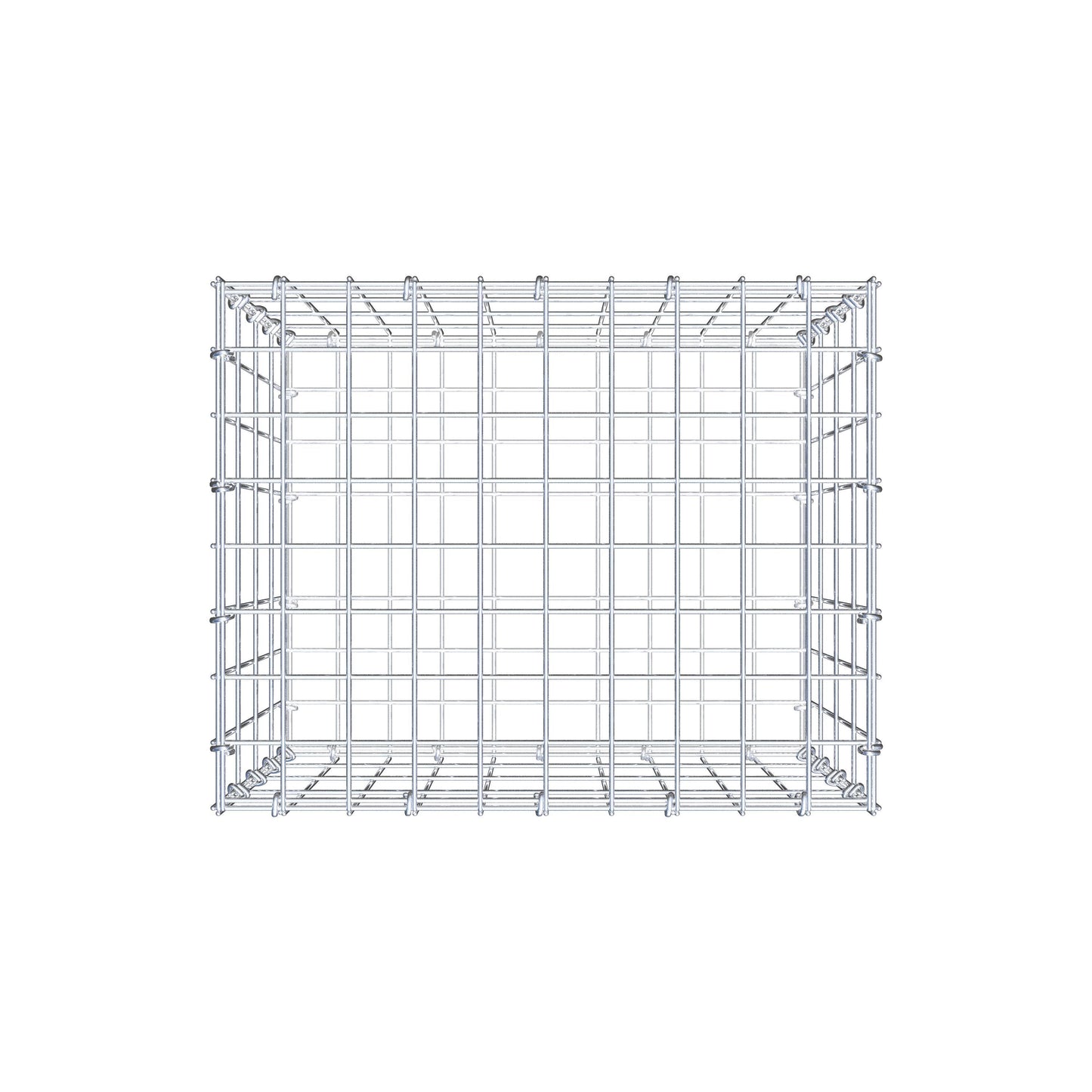 Gabion 50 cm x 40 cm x 40 cm (L x H x P), mailles 5 cm x 10 cm, anneau en C