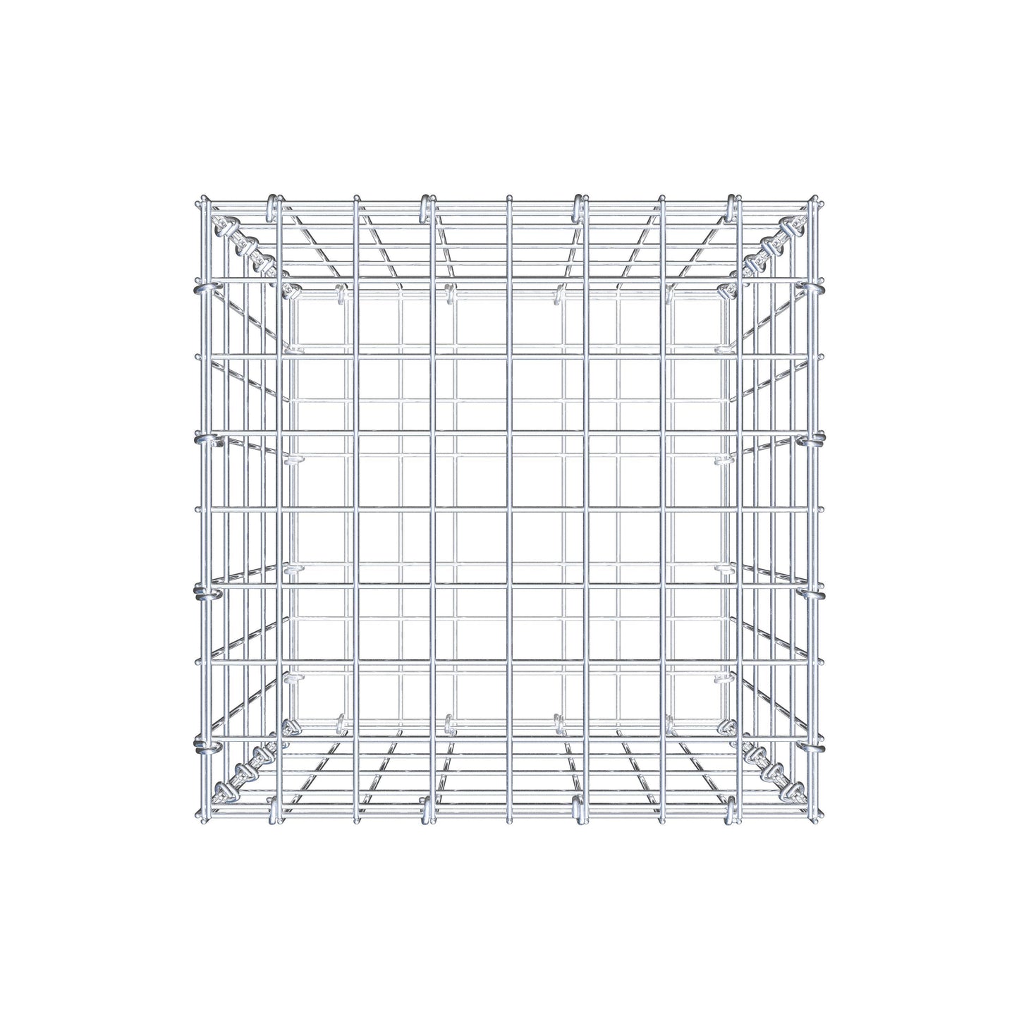 Gabion 50 cm x 40 cm x 40 cm (L x H x P), mailles 5 cm x 10 cm, anneau en C