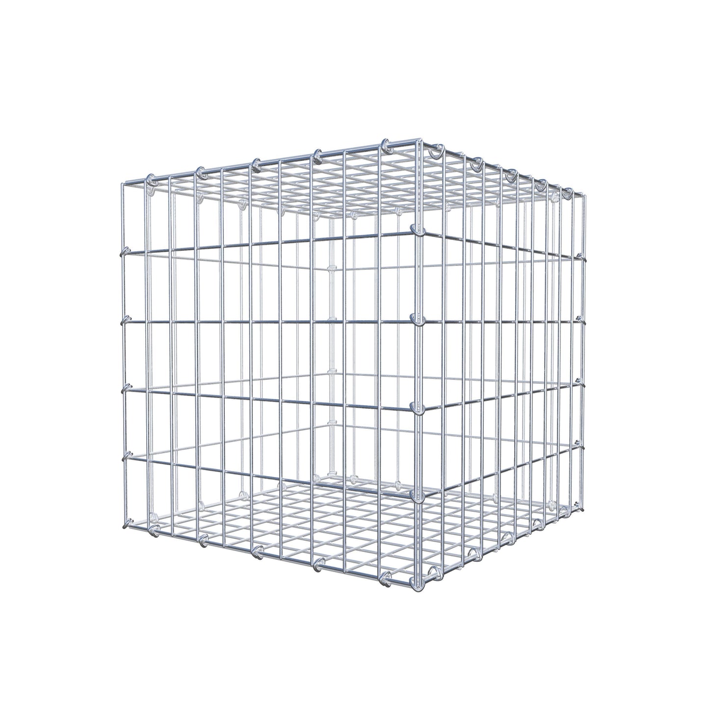 Gabion 50 cm x 50 cm x 50 cm (L x H x P), mailles 5 cm x 10 cm, anneau en C