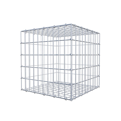 Gabion 50 cm x 50 cm x 50 cm (L x H x P), mailles 5 cm x 10 cm, anneau en C
